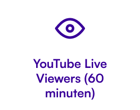 YouTube Live Viewers (60 minuten)